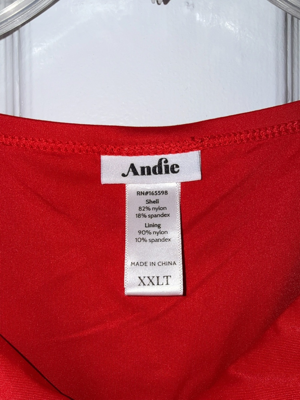 Like New Andie Swim The Malibu One Piece Swimsuit Cherry Red XXLT - Picture 12 of 16